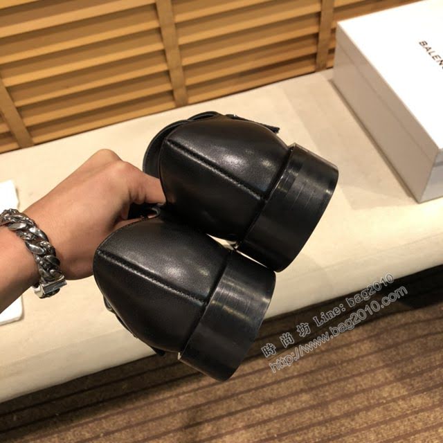 Balenciaga經典款男鞋 巴黎世家頂級版本進口原版小牛皮西裝鞋  hdbl1193